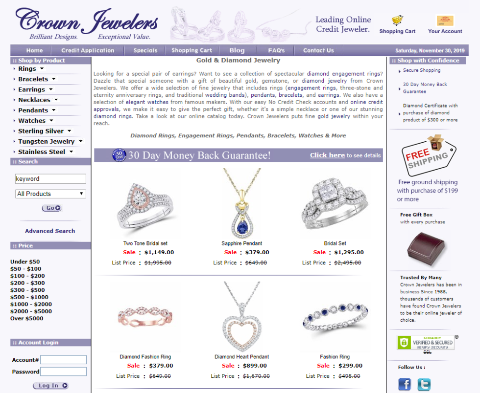Crown Jewelers Buy Now Pay Later Stores